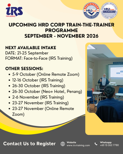 Sept - Nov 2026 HRD Corp Train-the-Trainer Program